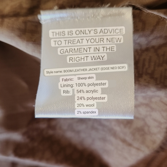 Only sheepskin leather jacket, Size S, lightly worn - Picture 13 of 14